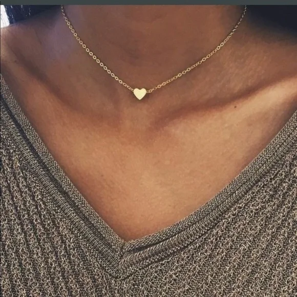 Gold Heart Necklace - Picture 1 of 2